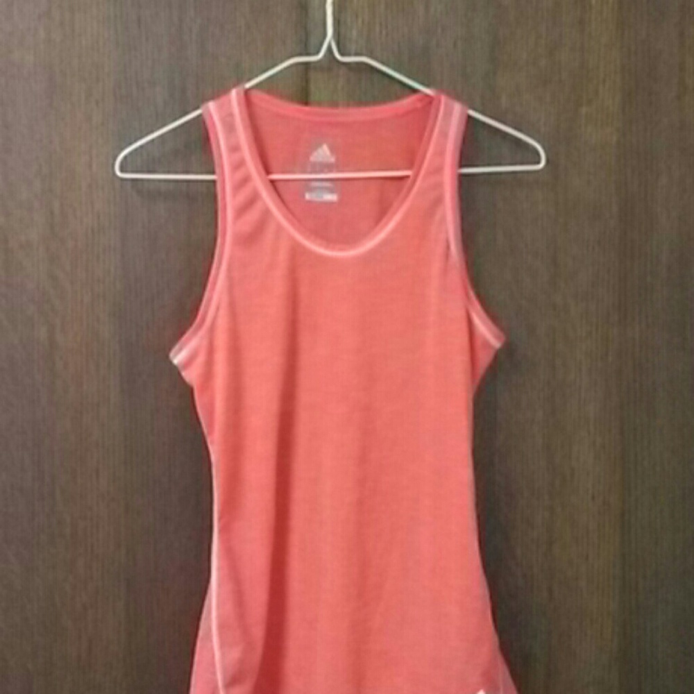 Adidas orange athletic tank top. Small